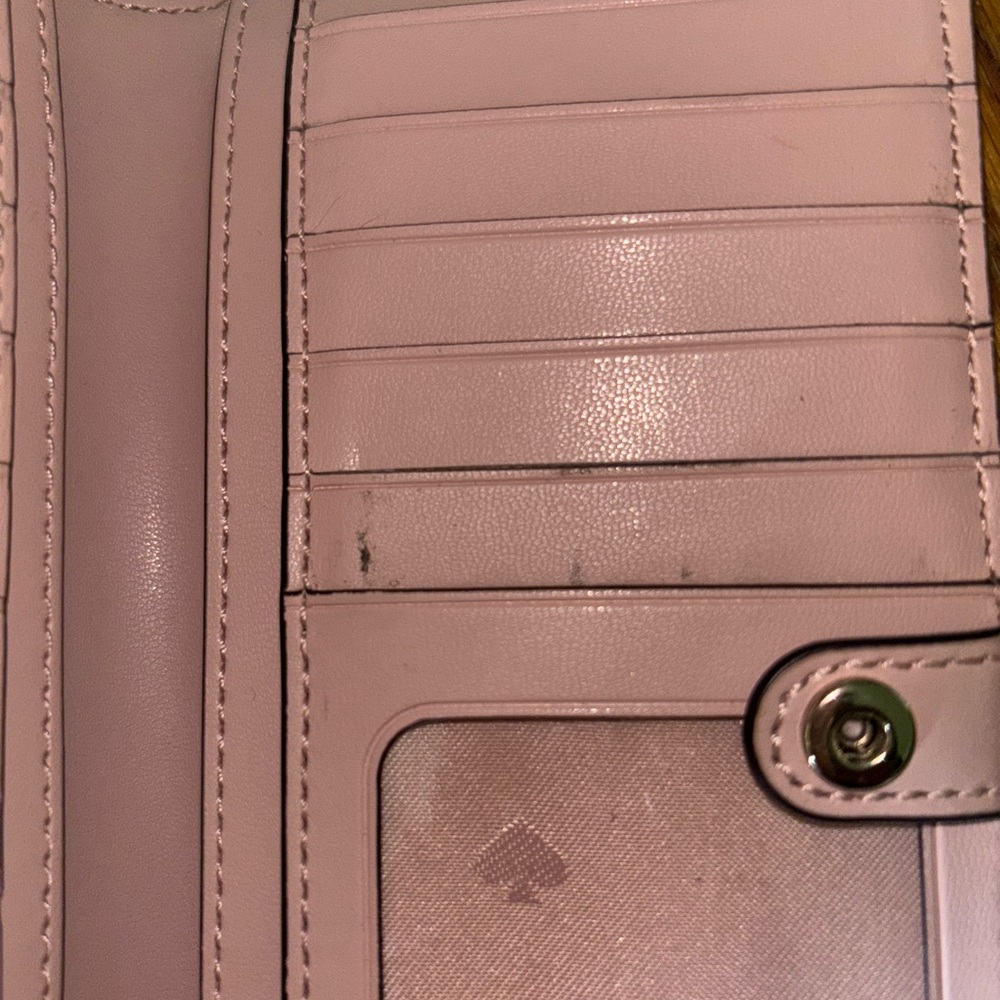 Kate Spade Floral Wallet - Pink, Black, and Blue - Picture 5 of 6